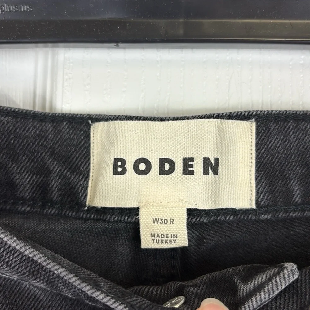 Boden girlfriend jeans washed black sz 30 - Picture 8 of 12